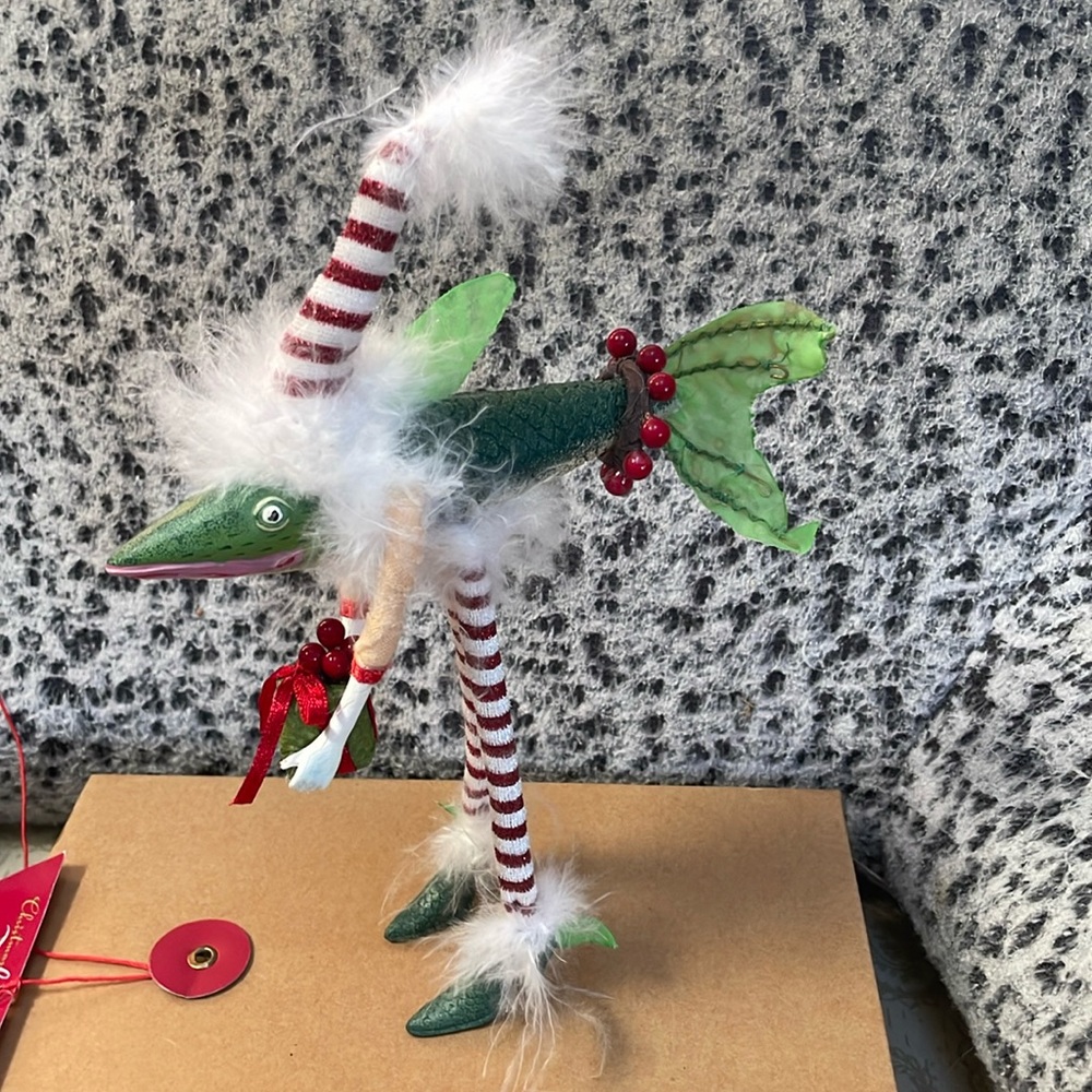 Patience Brewster Christmas Krinkles Critter Ornament Fish